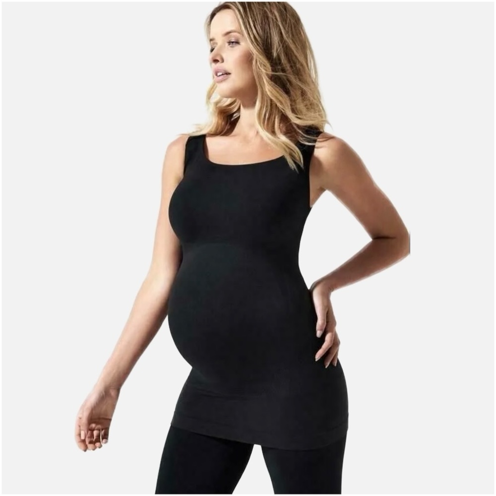 BLANQI Everyday Maternity Belly Support Tanktop in Black Medium NWOT